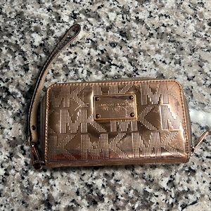 Michael Kors Rose Gold Wristlet